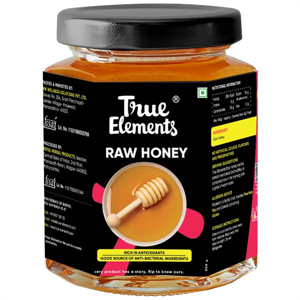 True Elements Raw Honey 350 gm